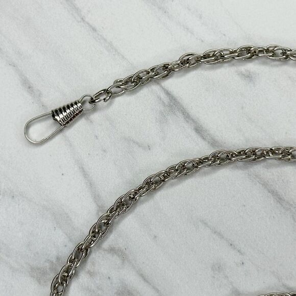 Silver Tone Skinny Chain Link Purse Handbag Bag Replacement Strap - Picture 2 of 10